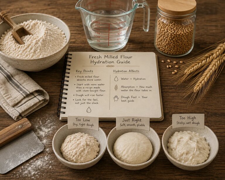 Fresh Milled Flour Hydration Guide