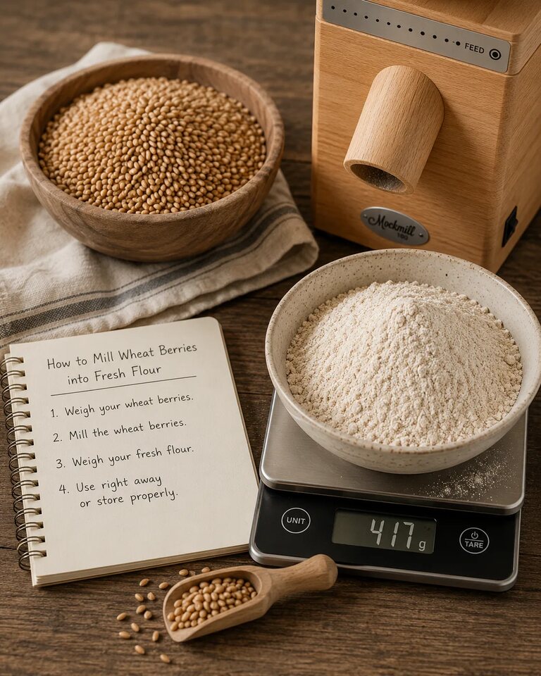 How to Mill Wheat Berries Into Fresh Flour