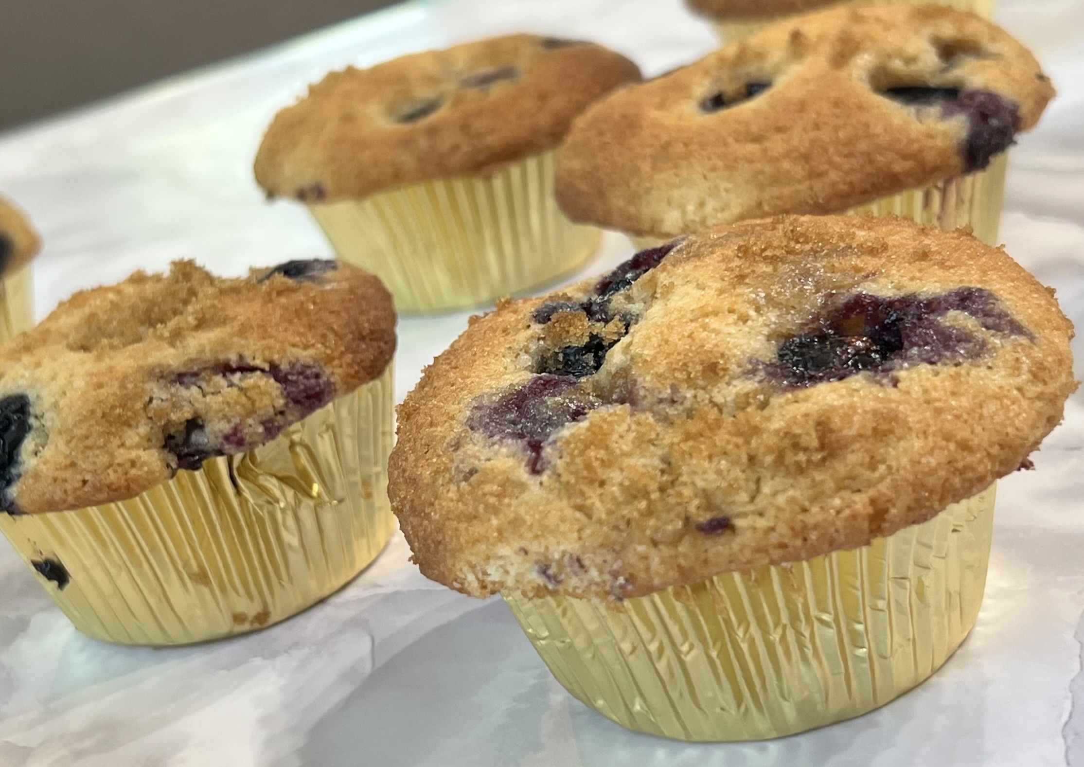 Fresh Milled Blueberry Muffins