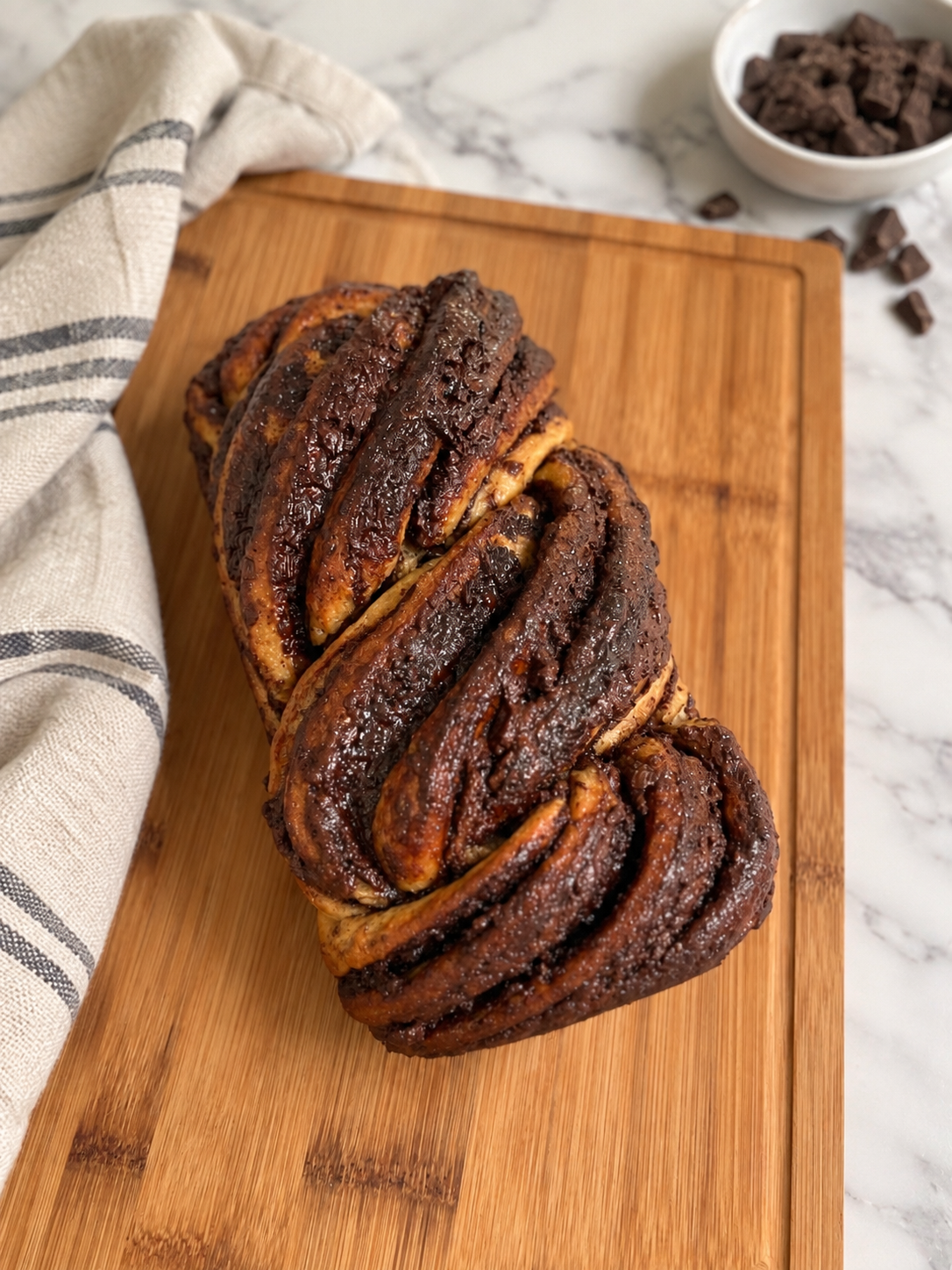 Fresh Milled Chocolate Babka fresh milled bread